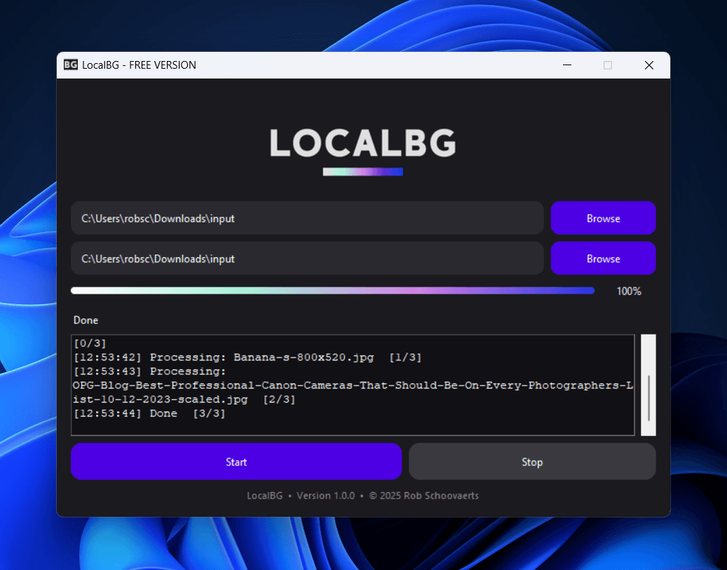 LocalBG screenshot 1