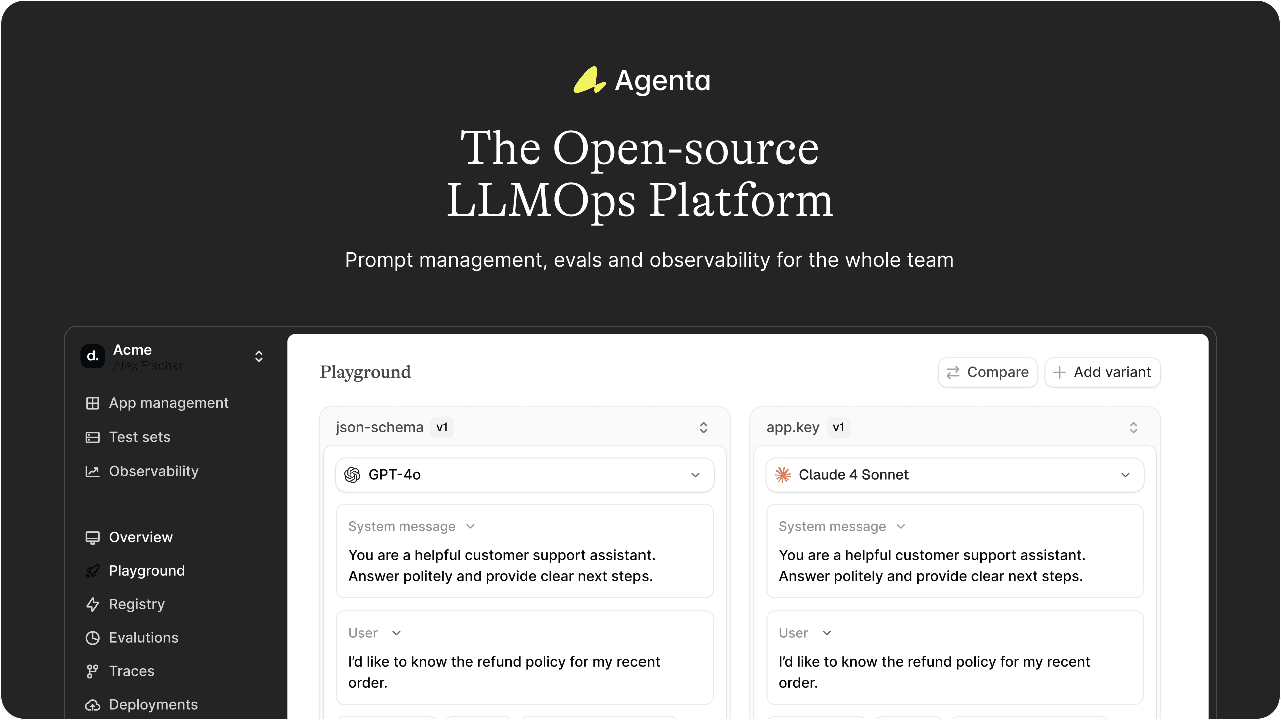 Agenta screenshot 1