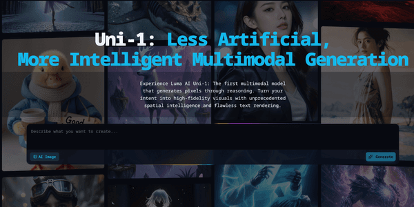Uni-1 by Luma AI screenshot 1