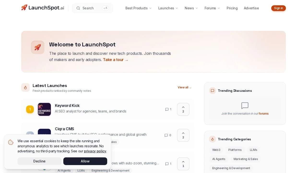 LaunchSpot screenshot 1