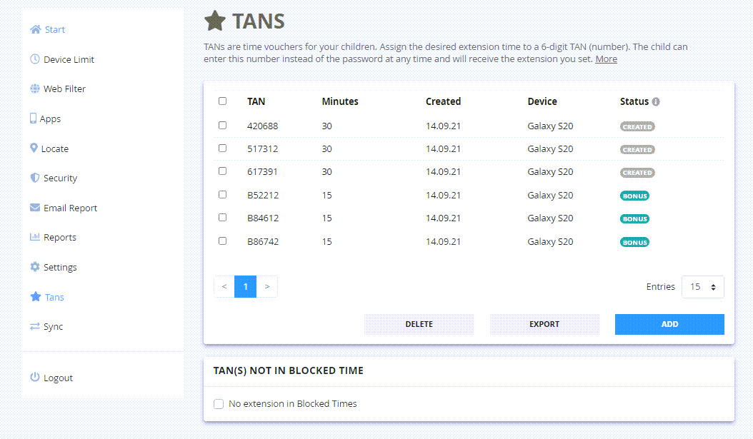 Salfeld Child Control screenshot 2