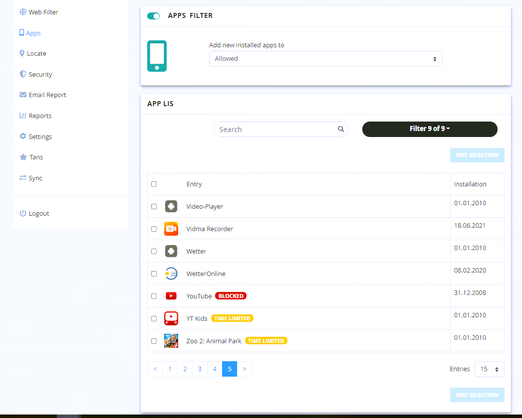 Salfeld Child Control screenshot 5