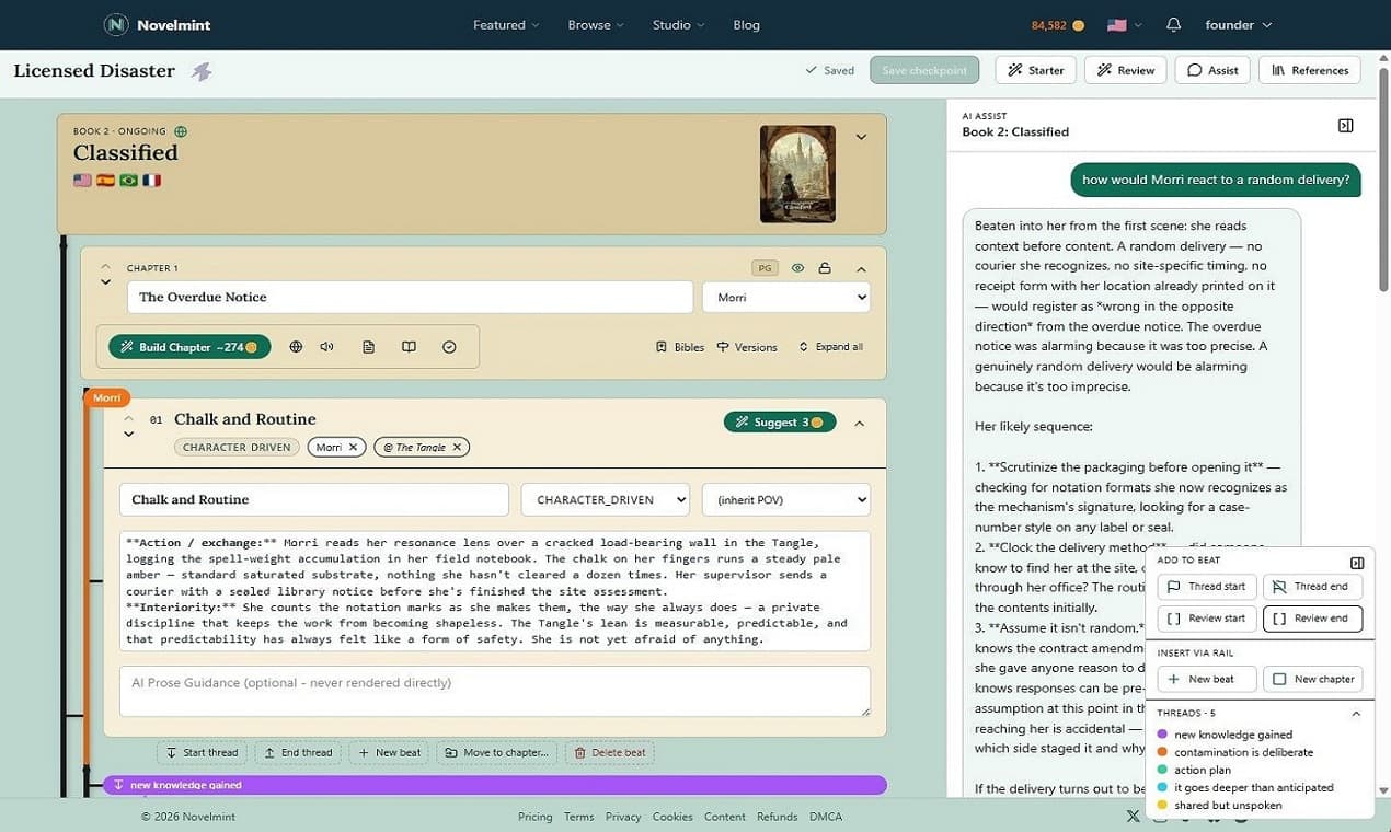 Novelmint screenshot 1