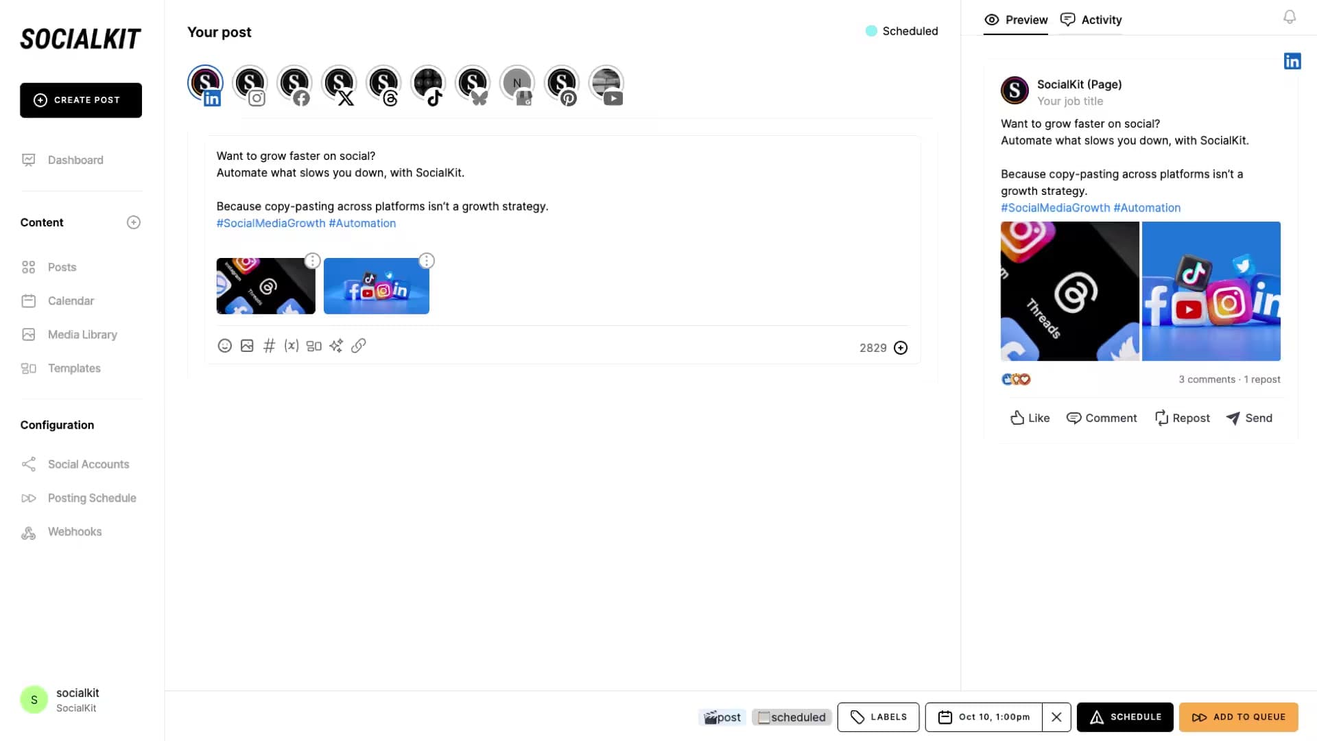 SocialKit screenshot 1