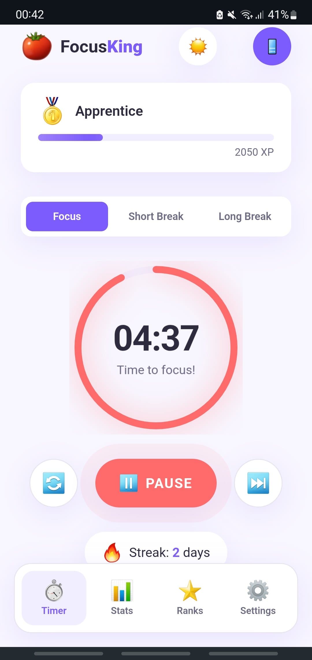 FocusKing screenshot 1