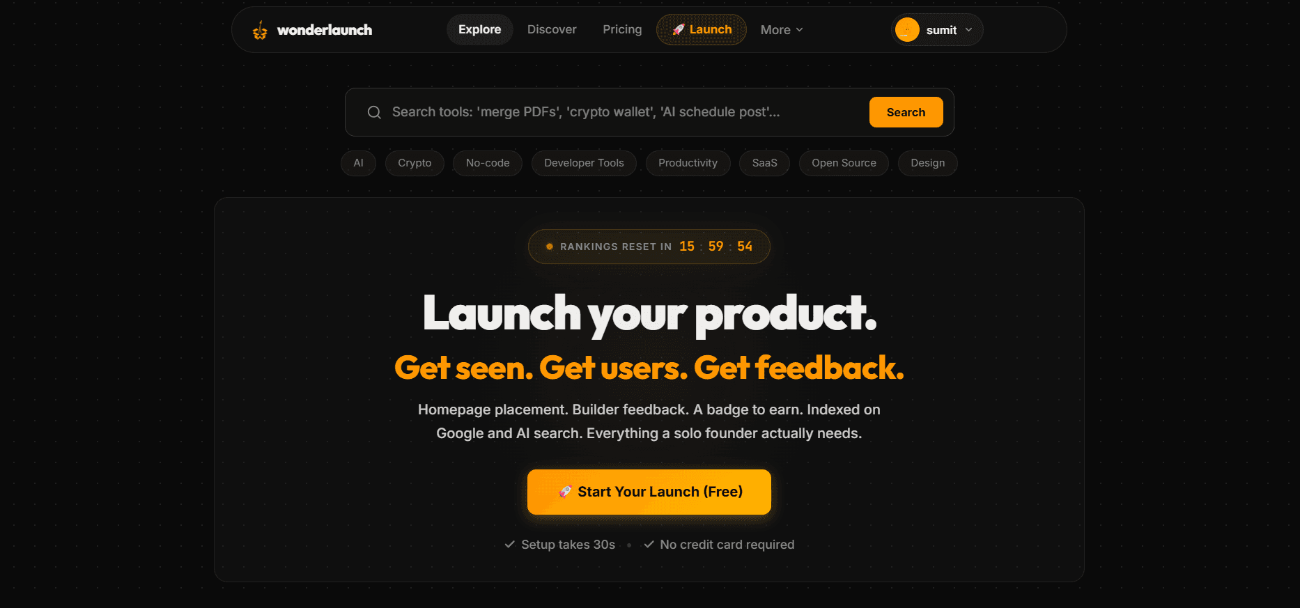 WonderLaunch screenshot 1