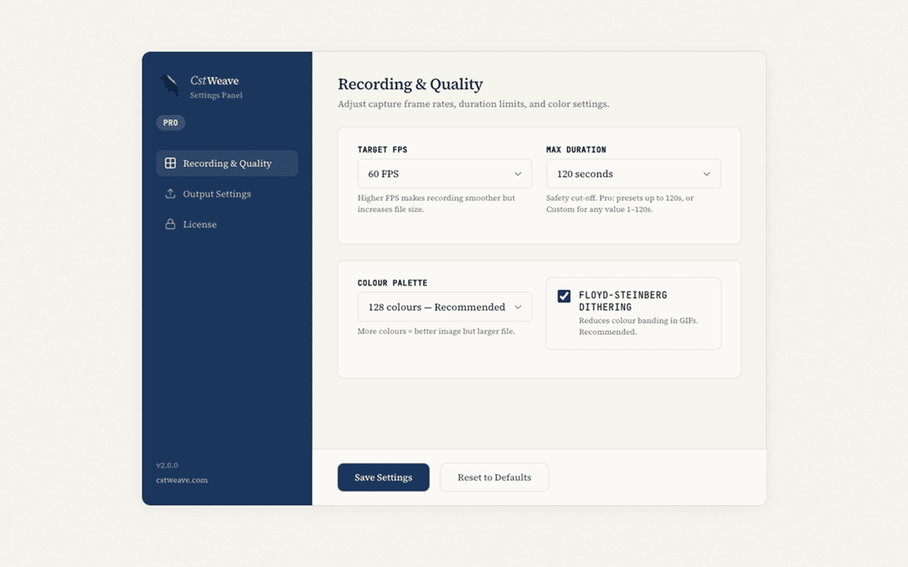 CstWeave screenshot 2