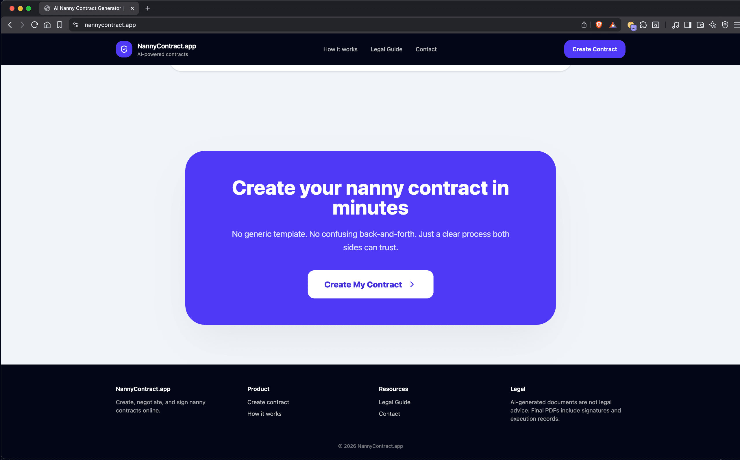 NannyContract.app screenshot 3