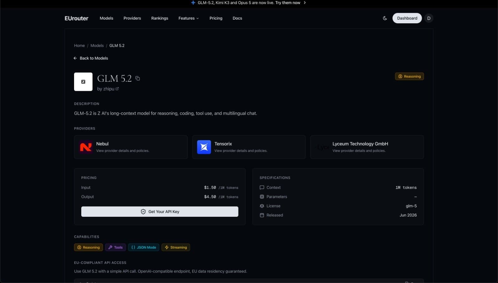 EUrouter: The European AI Gateway screenshot 1