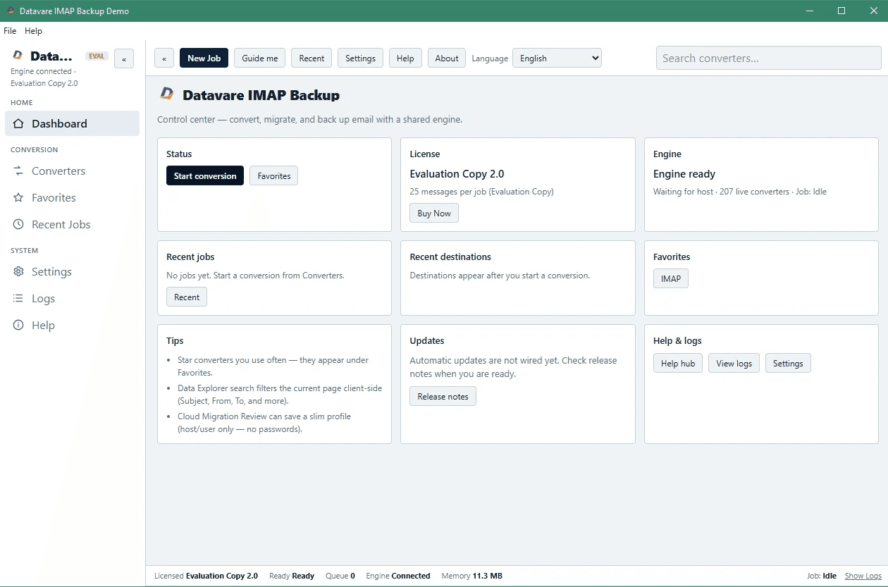 Datavare IMAP Backup Software screenshot 3