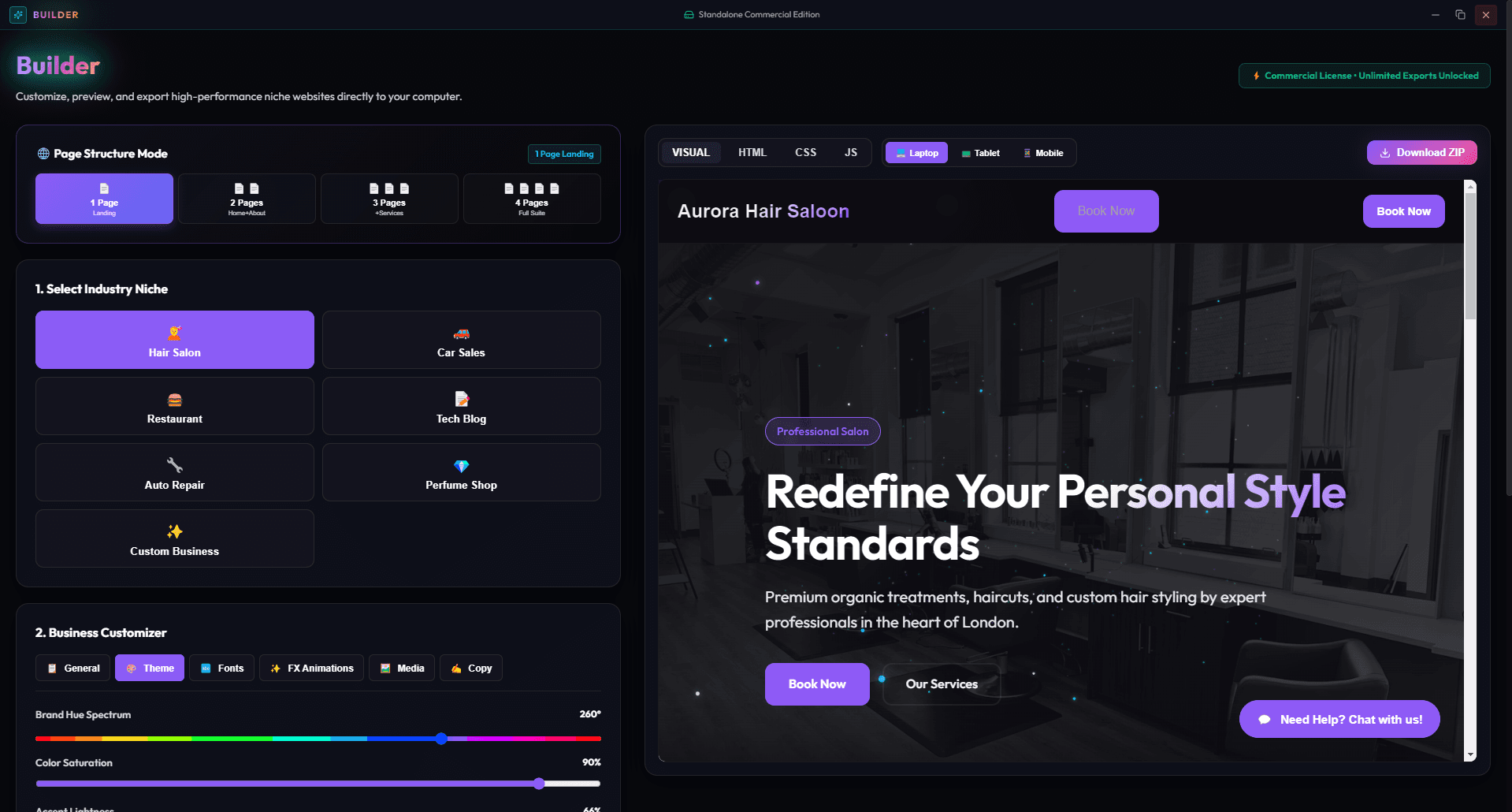 Website Builder Premium screenshot 1