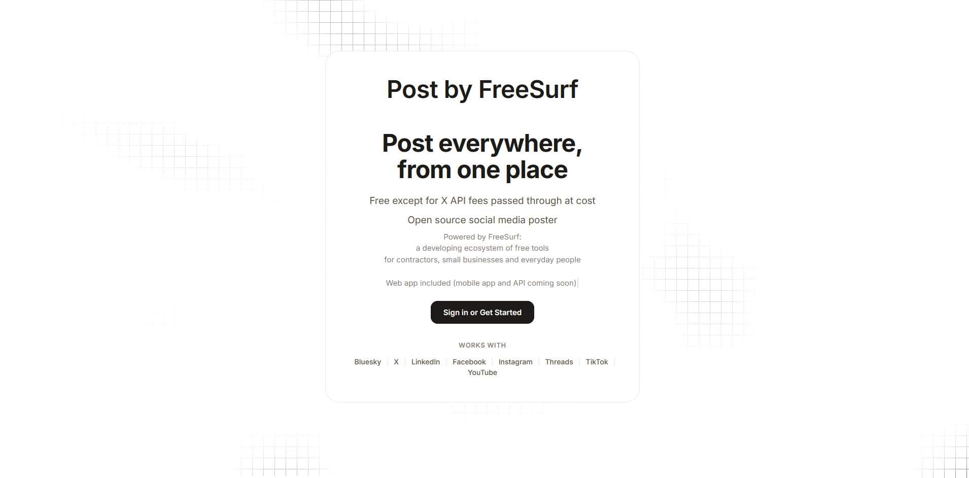 Post by FreeSurf screenshot 1