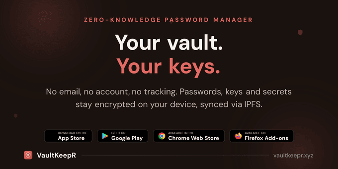 VaultKeepR screenshot 1