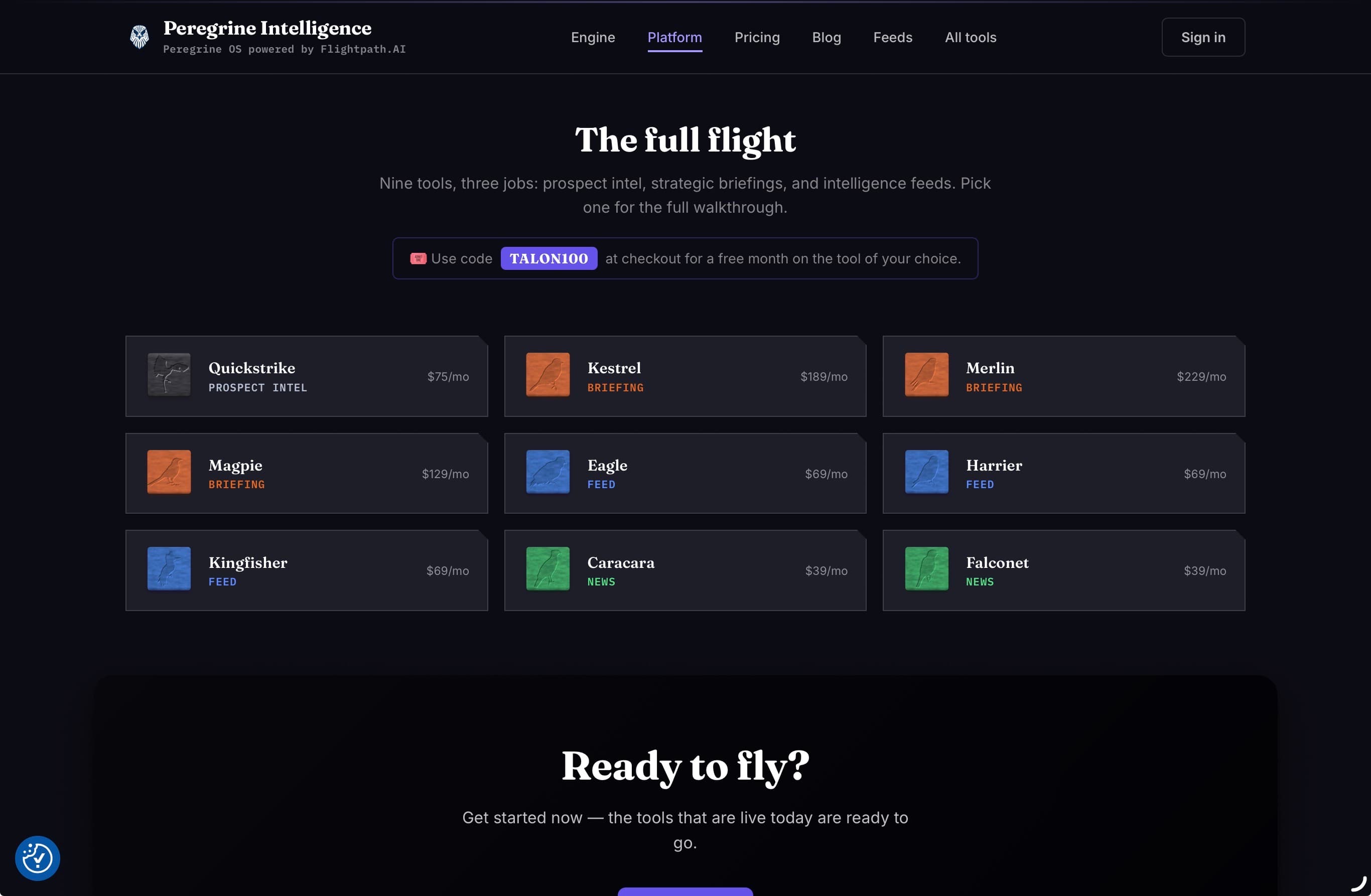 Peregrine OS screenshot 4