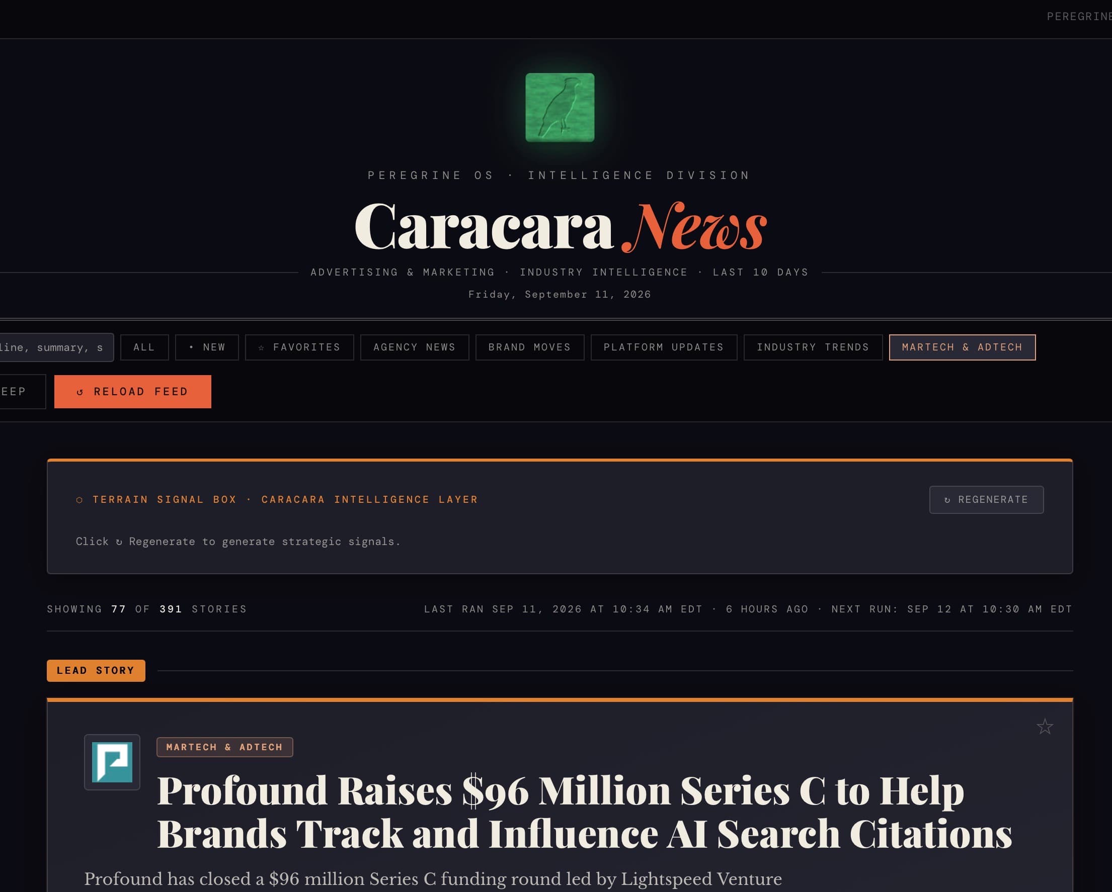 Peregrine OS screenshot 5