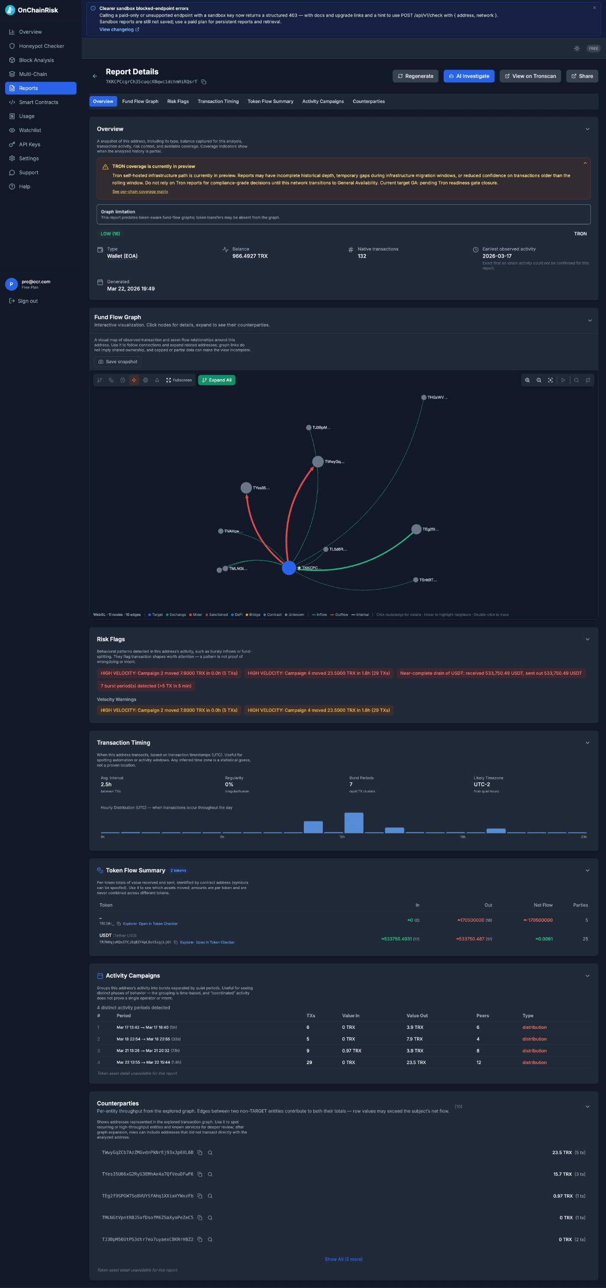 OnChainRisk screenshot 1