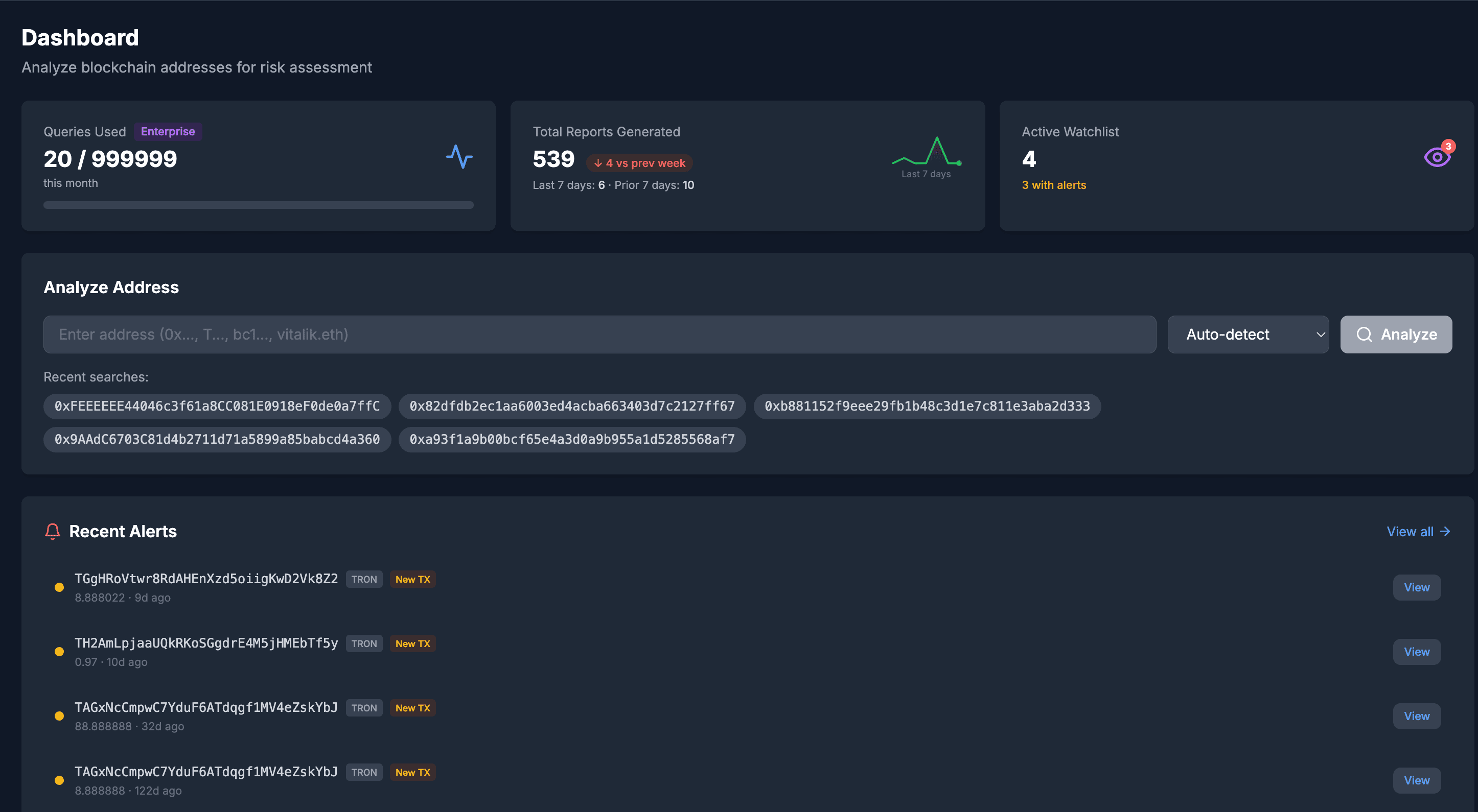 OnChainRisk screenshot 2