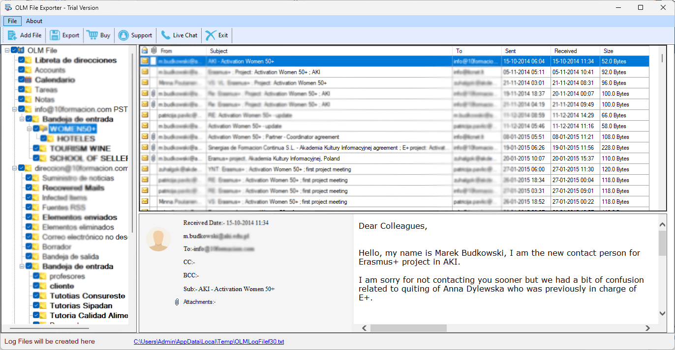 Softaken OLM to PST Converter screenshot 4