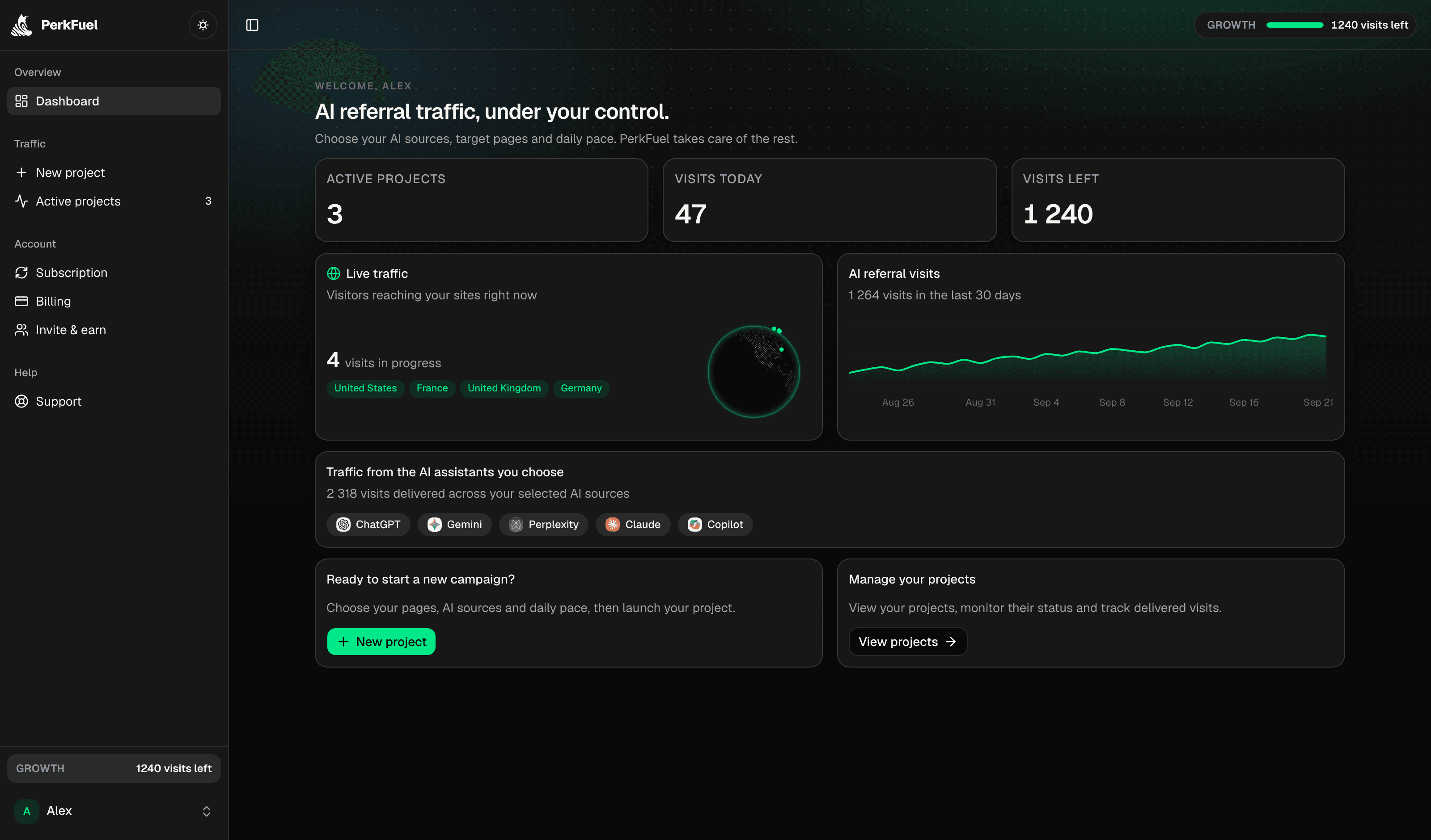PerkFuel screenshot 2