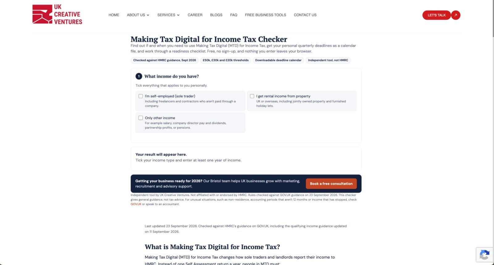 Making Tax Digital Checker screenshot 1