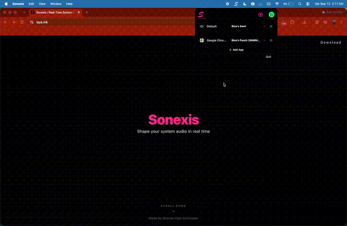 Sonexis screenshot 2