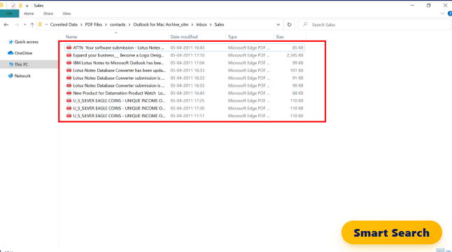 PCDOTS Email Backup Software screenshot 1