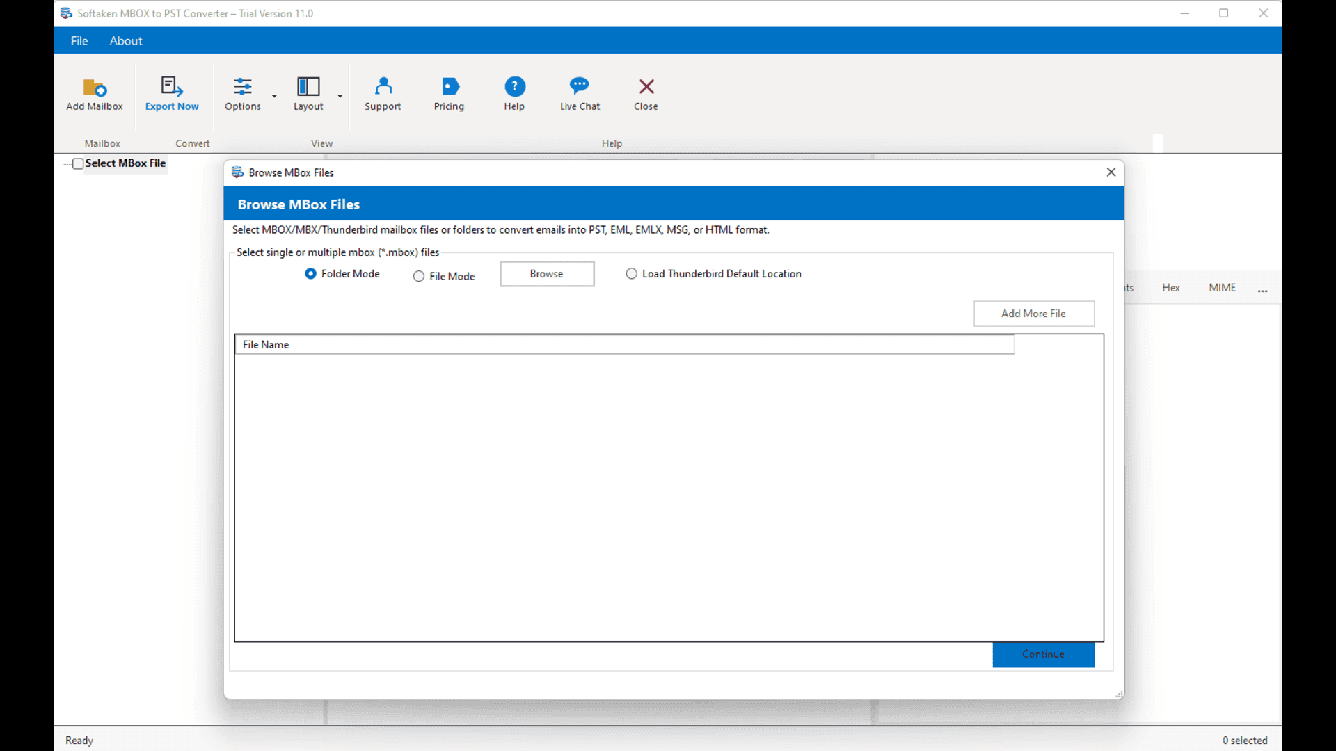 Softaken MBOX to PST Converter screenshot 2