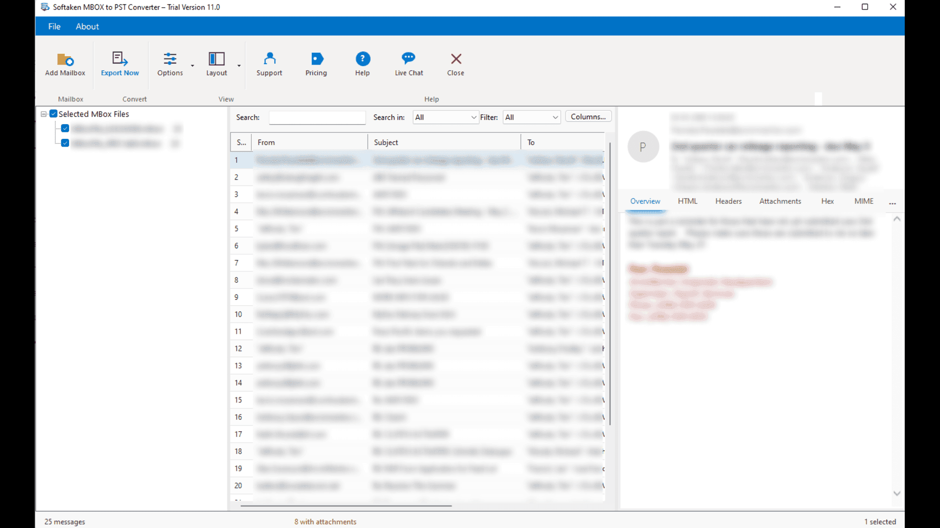Softaken MBOX to PST Converter screenshot 3
