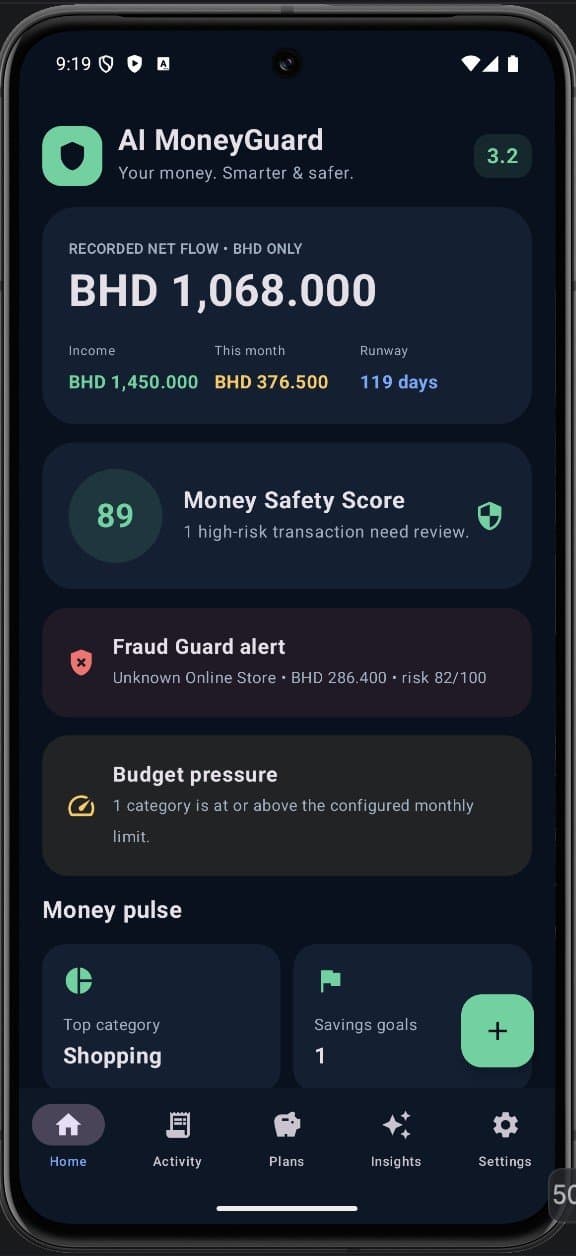 AI MoneyGuard screenshot 1