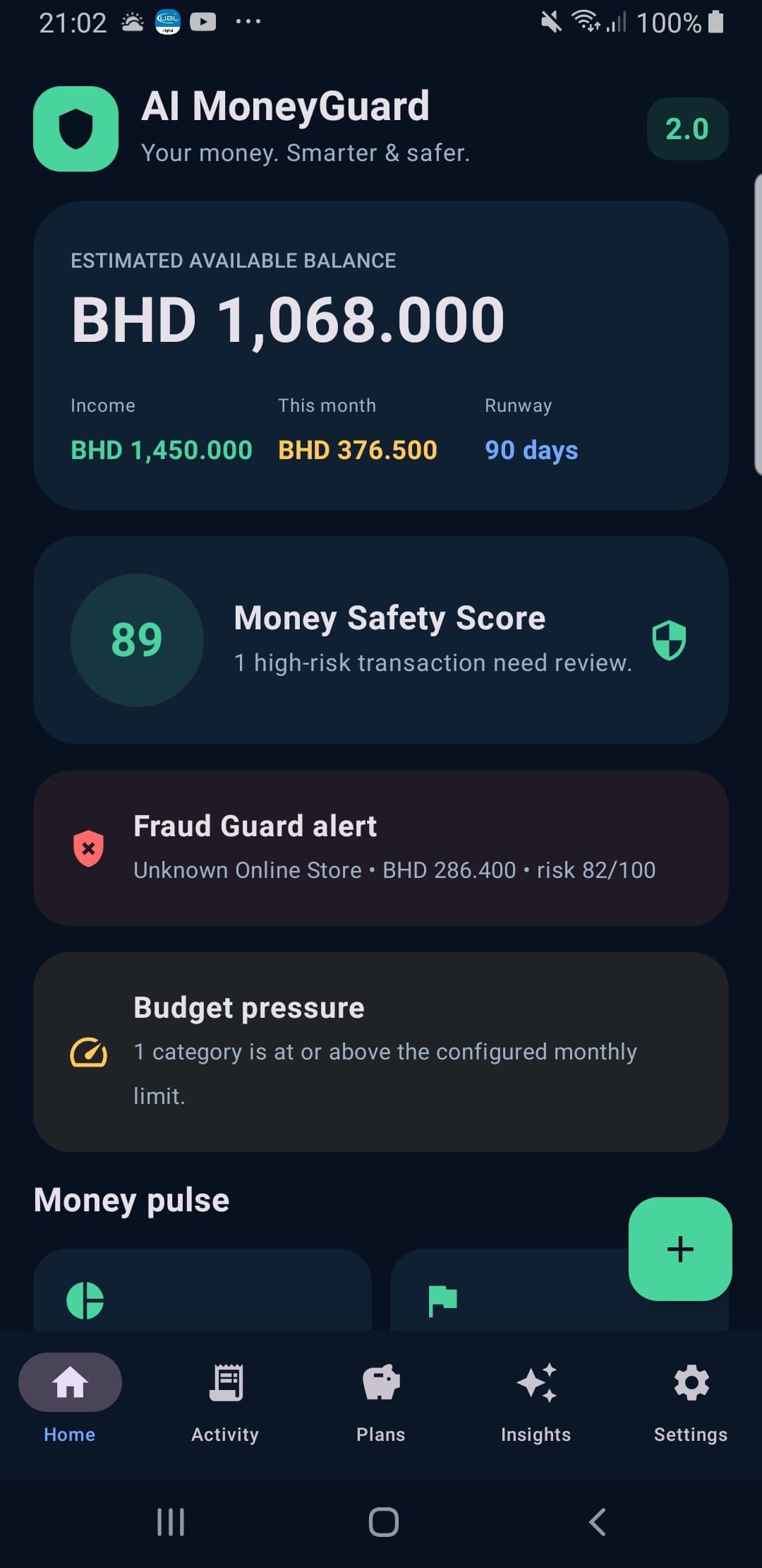 AI MoneyGuard screenshot 2