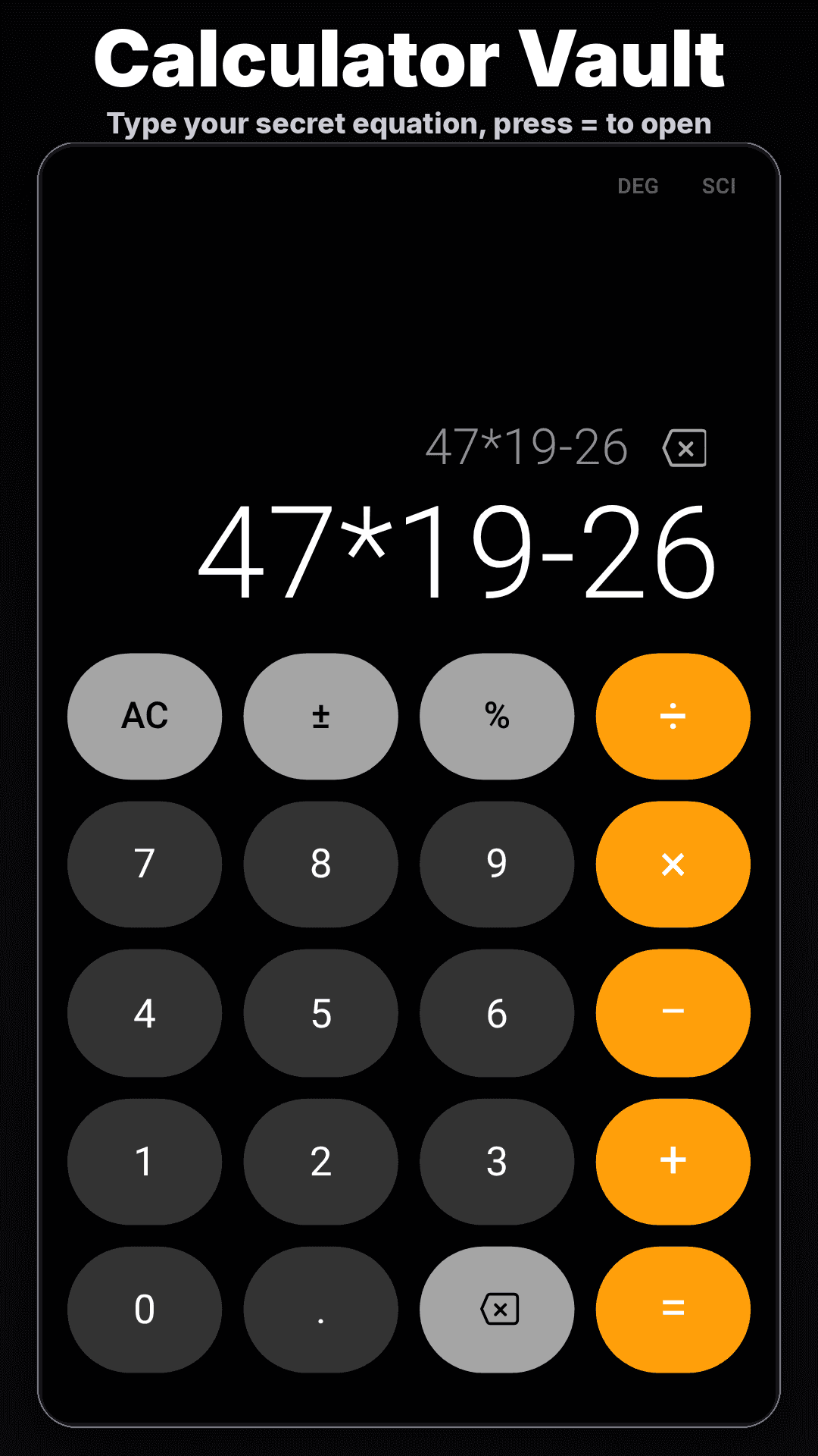 Lock It: Calculator Vault screenshot 1