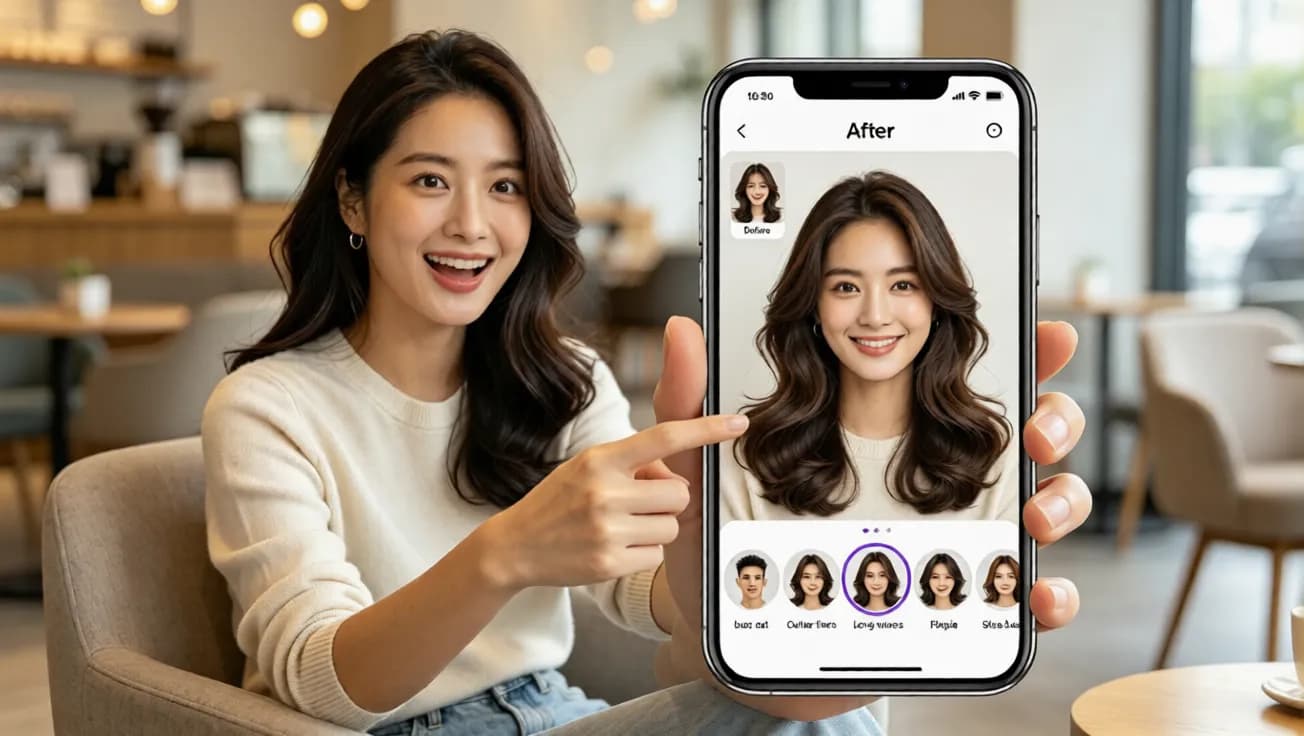 AI Hairstyle TryOn screenshot 2