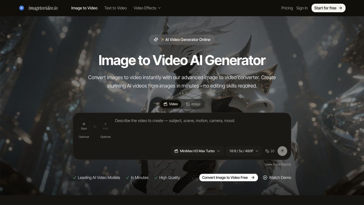 imagetovideo.io screenshot 1