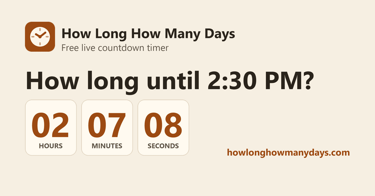 How Long Timer screenshot 1