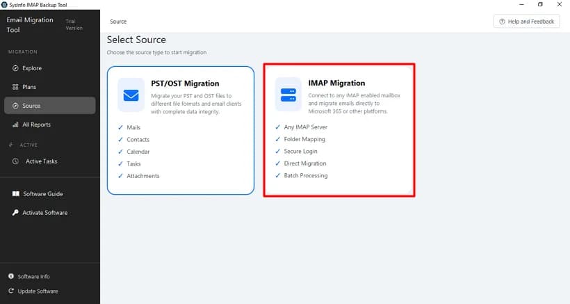 SysInfo IMAP Backup Tool screenshot 1