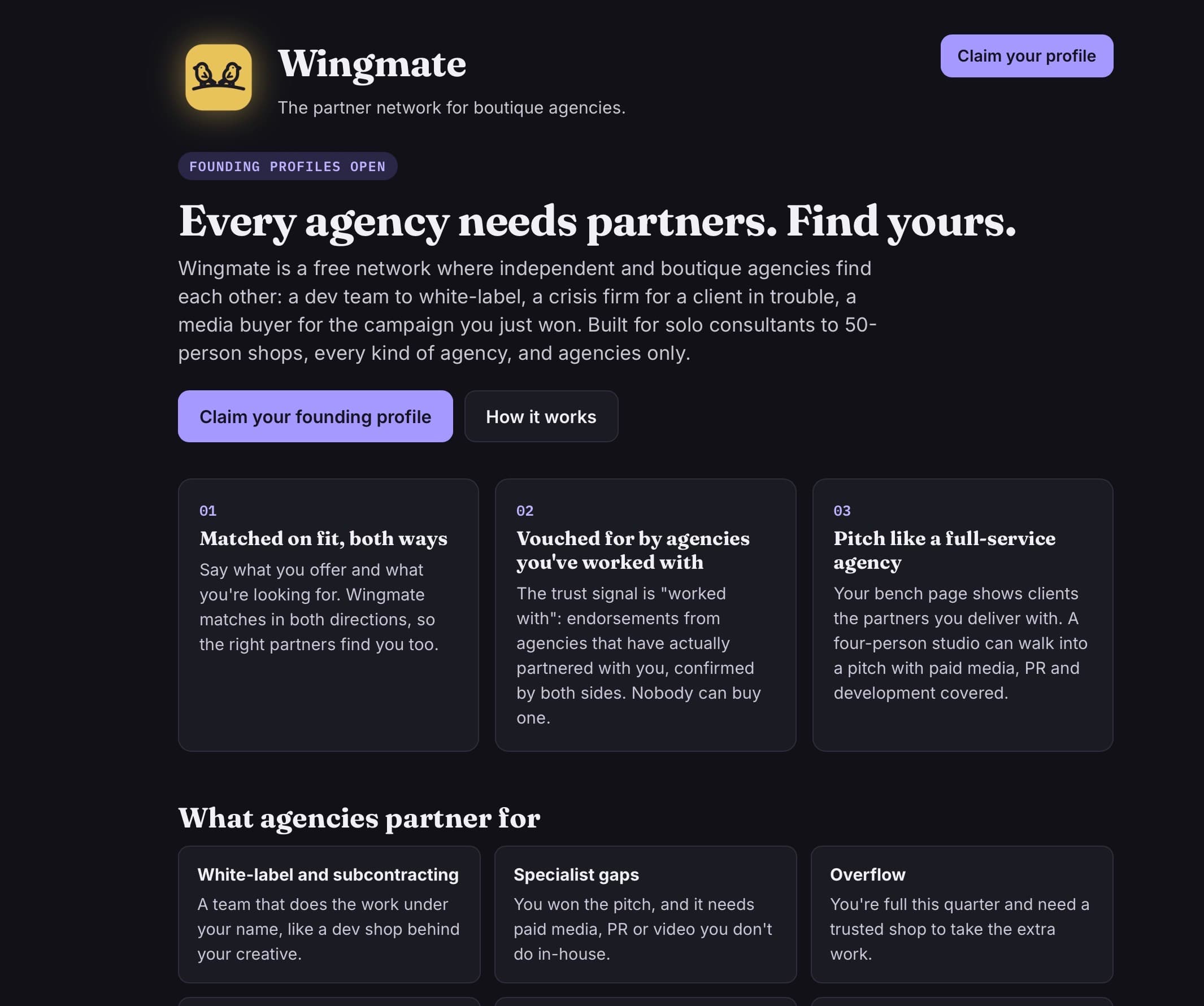 Wingmate screenshot 1