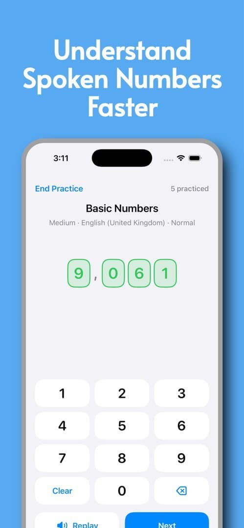 NumListen screenshot 1