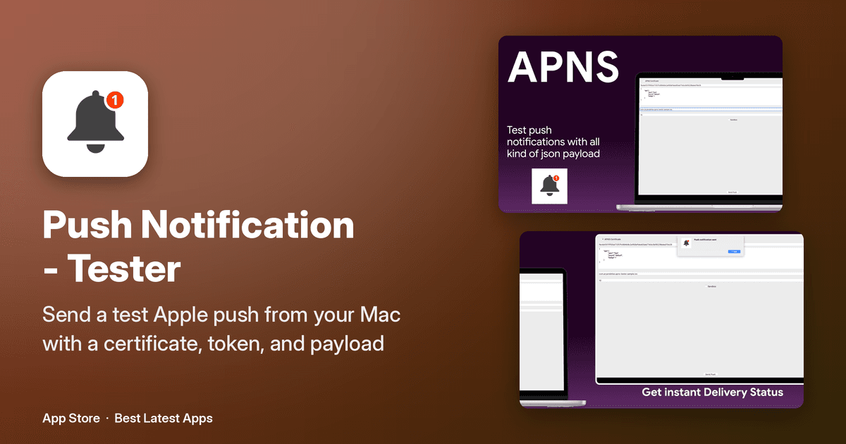 Push Notification - Tester screenshot 1