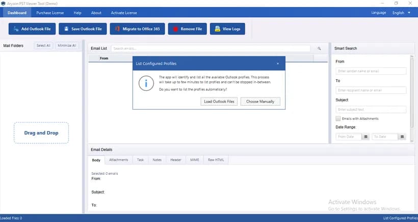 Aryson PST Viewer screenshot 1