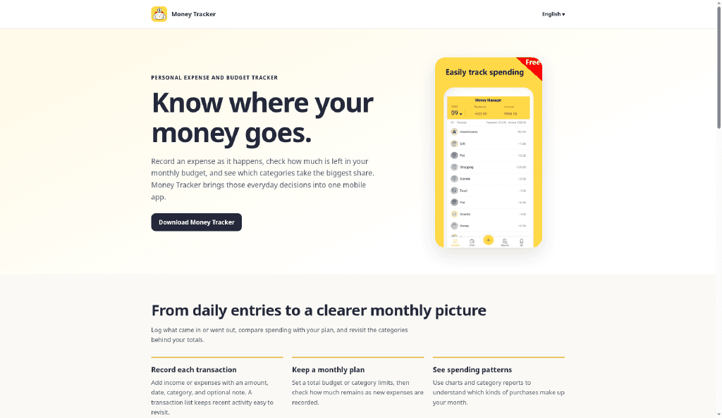 Money Tracker Expense & Budget screenshot 2