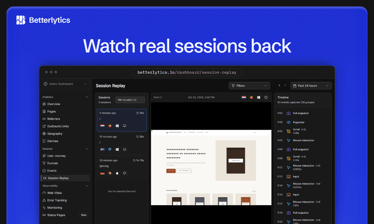 Betterlytics screenshot 3