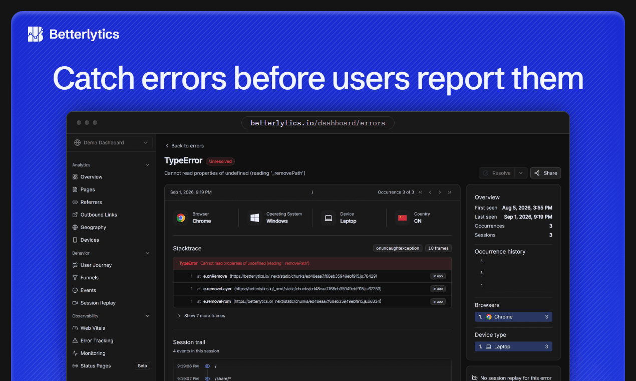 Betterlytics screenshot 6