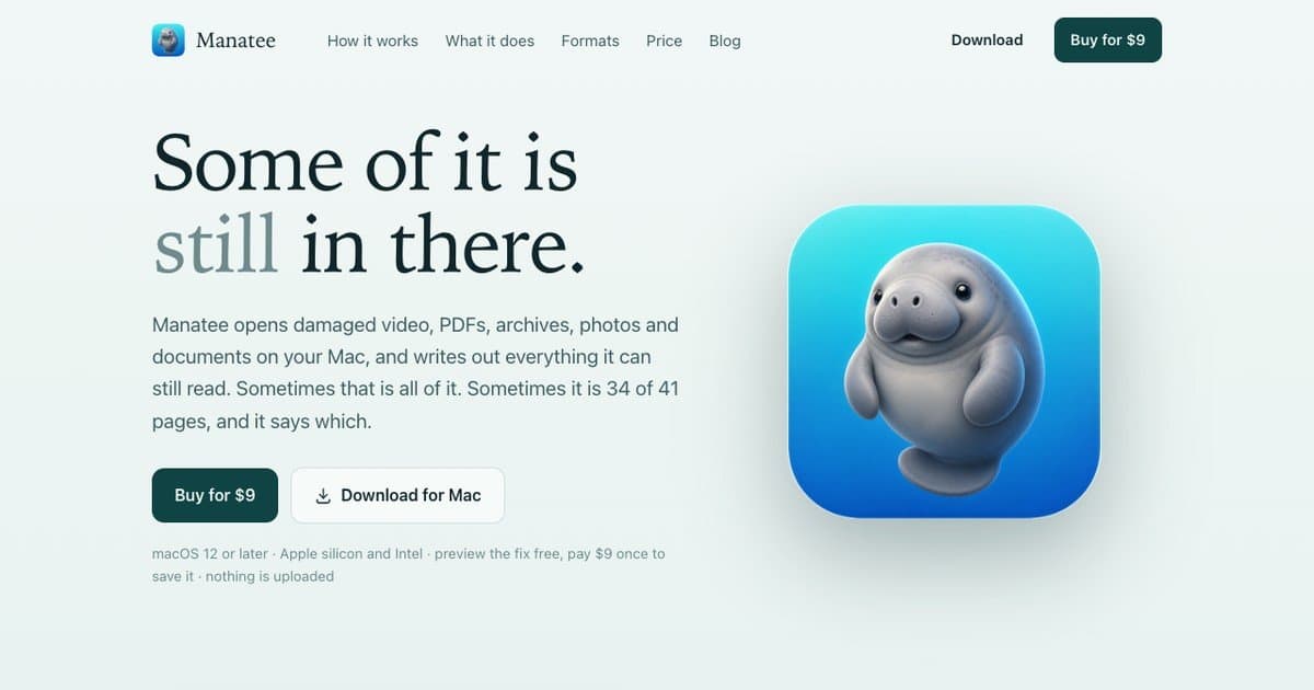 Manatee screenshot 1