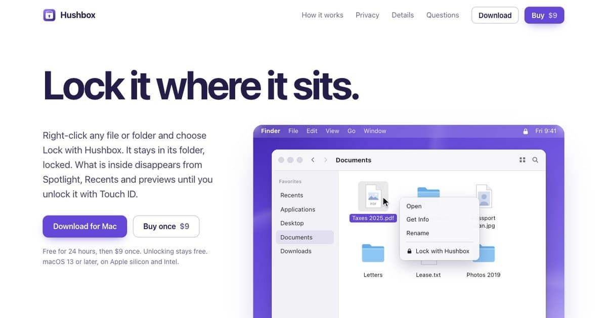 Hushbox screenshot 1