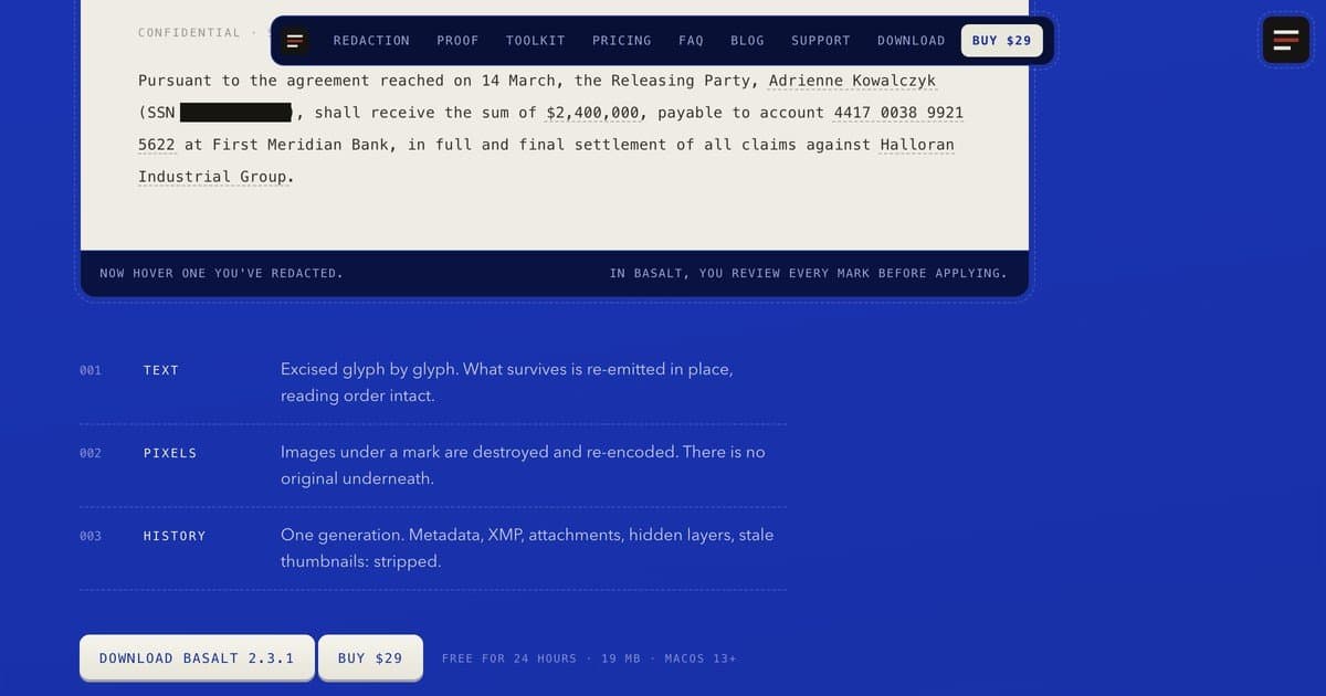 Basalt screenshot 2