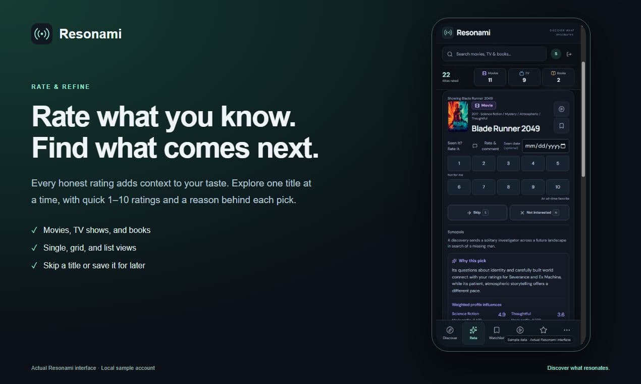 Resonami screenshot 2