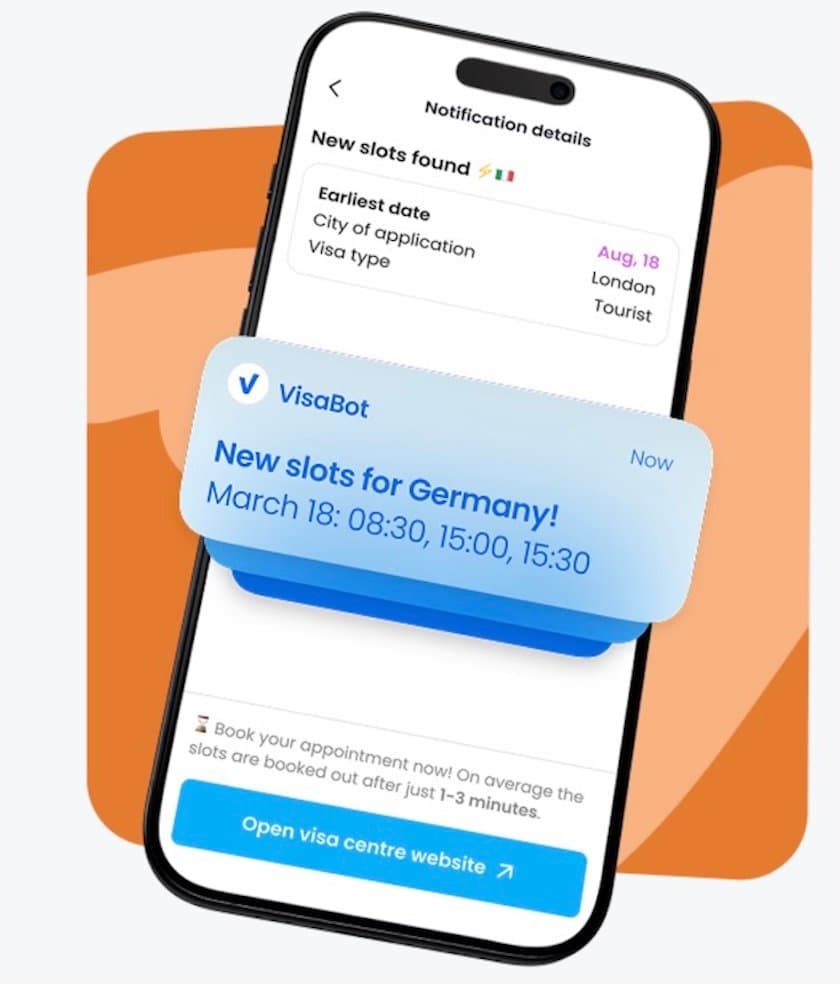 VisaBot screenshot 1