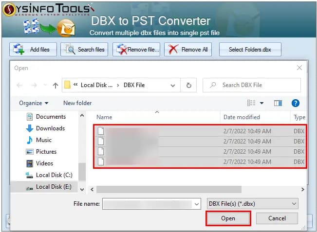 SysInfo DBX to PST Converter screenshot 1