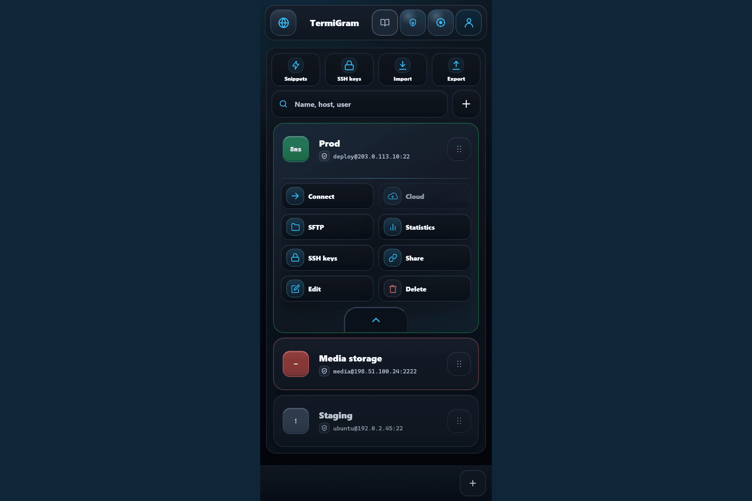TermiGram screenshot 1