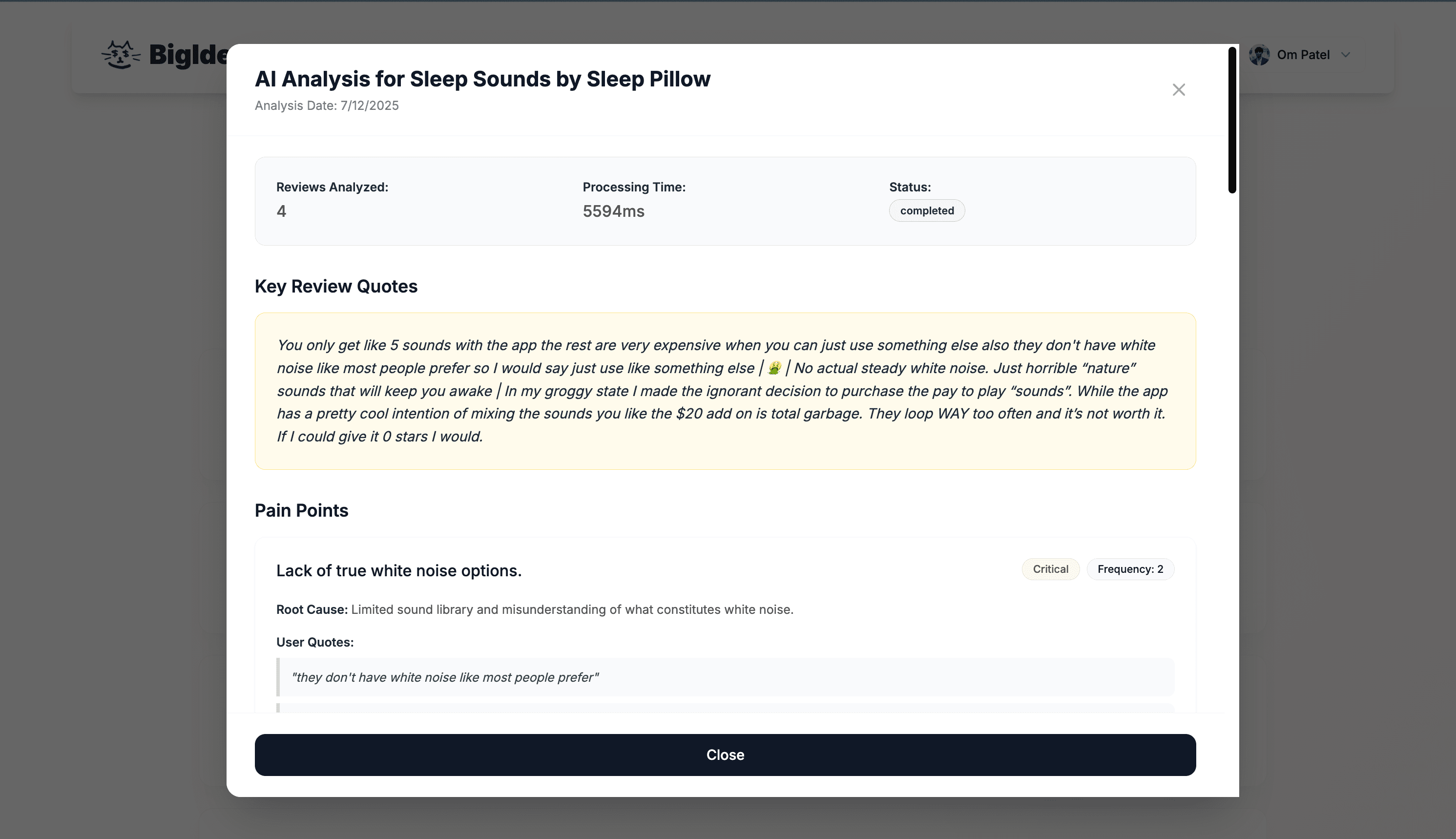 BigIdeasDB screenshot 4